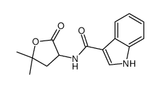 N-(5,5-dimethyl-2-oxooxolan-3-yl)-1H-indole-3-carboxamide Structure