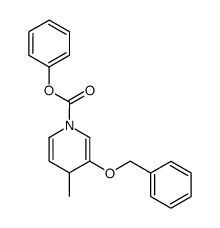 phenyl 3-(benzyloxy)-4-methylpyridine-1(4H)-carboxylate Structure