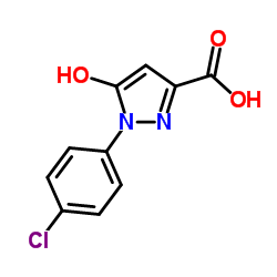 1-(4-Chlorophenyl)-5-hydroxy-1H-pyrazole-3-carboxylic acid结构式