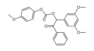 1-(3,5-dimethoxyphenyl)-2-oxo-2-phenylethyl (4-methoxyphenyl) carbonate Structure
