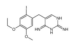 5-[(4-ethoxy-2-iodo-5-methoxyphenyl)methyl]pyrimidine-2,4-diamine结构式