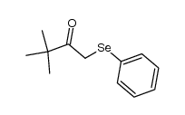 3,3-dimethyl-1-phenylselanylbutan-2-one结构式