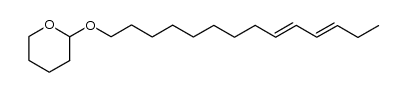 1-(tetrahydro-2H-pyran-2-yl)oxy 9,11-tetradecadiene Structure