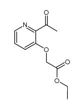 ethyl 2-(2-acetyl-3-pyridyloxy)acetate Structure