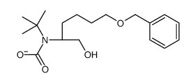 N-tert-butyl-N-[(2S)-1-hydroxy-6-phenylmethoxyhexan-2-yl]carbamate Structure