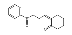 (Z)-2-(3-(phenylsulfinyl)propylidene)cyclohexanone Structure