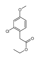ethyl 2-(2-chloro-4-methoxyphenyl)acetate Structure