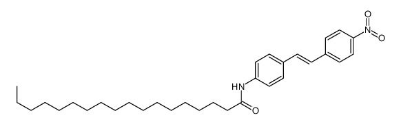 N-[4-[2-(4-nitrophenyl)ethenyl]phenyl]octadecanamide结构式