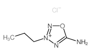 1,2,3,4-Oxatriazolium,5-amino-3-propyl-, chloride (1:1)结构式