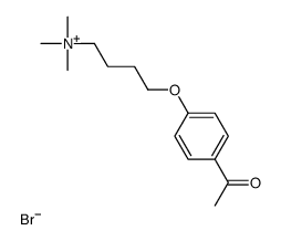4-(4-acetylphenoxy)butyl-trimethylazanium,bromide Structure