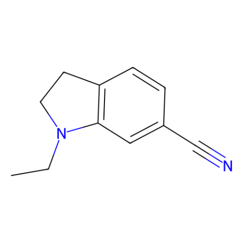 1-Ethylindoline-6-carbonitrile结构式