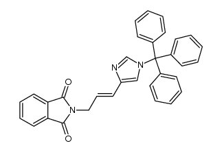 (E)-N-[3-(1-Triphenylmethyl-1H-imidazol-4-yl)allyl]phthalimid Structure