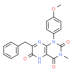 Lumazine,7-benzyl-6-hydroxy-1-(p-methoxyphenyl)-3-methyl- (6CI) picture