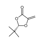 (2S)-2-(1,1-dimethylethyl)-5-methylene-1,3-dioxolane-4-one结构式