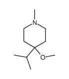 Piperidine, 4-methoxy-1-methyl-4-(1-methylethyl)- (9CI) Structure