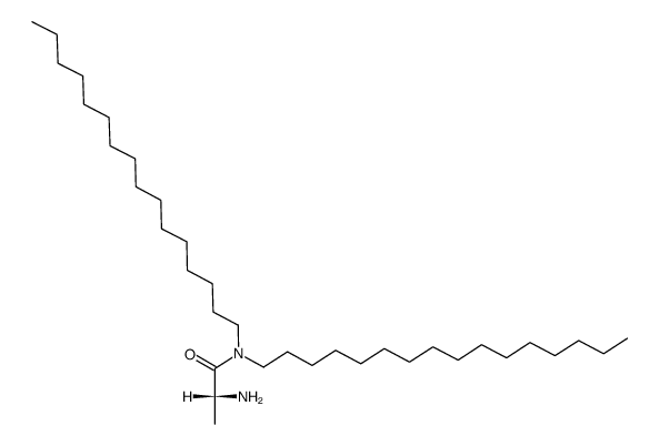 (R)-2-Amino-N,N-dihexadecyl-propionamide结构式
