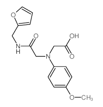 [{2-[(2-Furylmethyl)amino]-2-oxoethyl}-(4-methoxyphenyl)amino]acetic acid结构式