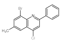 8-Bromo-4-chloro-6-methyl-2-phenylquinoline Structure