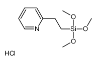 trimethoxy(2-pyridin-2-ylethyl)silane,hydrochloride Structure