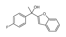 1-(1-benzofuran-2-yl)-1-(4-fluorophenyl)ethanol结构式