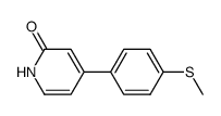 4-(4-(methylthio)phenyl)pyridin-2(1H)-one结构式