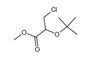 2-tert-Butoxy-3-chlorpropionsaeure-methylester Structure