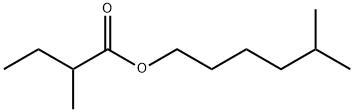 Butanoic acid, 2-methyl-, 5-methylhexyl ester结构式