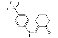 2-(2-(4-(trifluoromethyl)phenyl)hydrazono)cyclohexan-1-one Structure