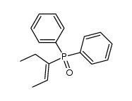 (1-Ethyl-1-propenyl)diphenylphosphine oxide Structure