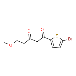 1-(5-Bromothiophen-2-yl)-5-methoxypentane-1,3-dione Structure