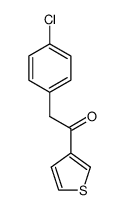2-(4-chlorophenyl)-1-(thiophen-3-yl)ethanone结构式