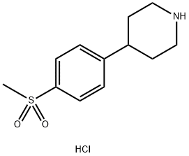 4-(4-Methanesulfonyl-phenyl)-piperidine hydrochloride结构式