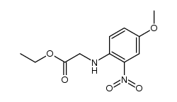 (4-methoxy-2-nitro-phenylamino)-acetic acid ethyl ester结构式