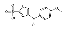 4-(4-methoxybenzoyl)thiophene-2-sulfonic acid结构式