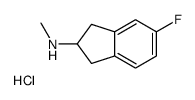 5-FLUORO-N-METHYL-2,3-DIHYDRO-1H-INDEN-2-AMINE HYDROCHLORIDE结构式