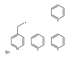 triphenyl(2-pyridin-4-ylethyl)stannane Structure