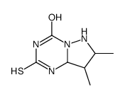 7,8-dimethyl-2-sulfanylidene-6,7,8,8a-tetrahydro-1H-pyrazolo[1,5-a][1,3,5]triazin-4-one Structure