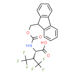 (S)-N-Fmoc-4,4,4,4,4,4-Hexafluorovaline Structure