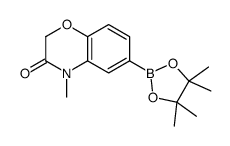 4-Methyl-6-(4,4,5,5-tetramethyl-1,3,2-dioxaborolan-2-yl)-2H-benzo[b][1,4]oxazin-3(4H)-one structure