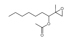 1-(2-methyloxyran-2-yl)heptyl acetate结构式