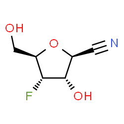 D-Allononitrile, 2,5-anhydro-4-deoxy-4-fluoro- (9CI)结构式