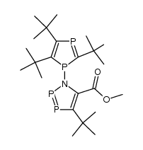 methyl 4-(tert-butyl)-1-(2,4,5-tri-tert-butyl-1H-1,3-diphosphol-1-yl)-1H-1,2,3-azadiphosphole-5-carboxylate Structure