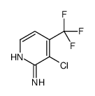 3-chloro-4-(trifluoromethyl)pyridin-2-amine结构式