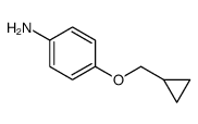 Benzenamine, 4-(cyclopropylmethoxy)- Structure