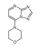 7-morpholin-4-yl-[1,2,4]triazolo[1,5-a]pyrimidine结构式