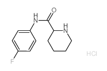 N-(4-Fluorophenyl)-2-piperidinecarboxamide hydrochloride结构式