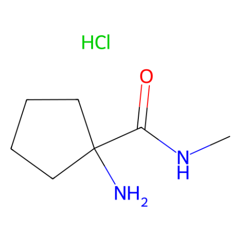 1-amino-N-methylcyclopentane-1-carboxamide hydrochloride Structure