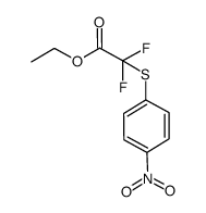 ethyl 2,2-difluoro-2-(4-nitrophenylthio)acetate结构式