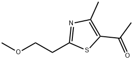 1-[2-(2-methoxyethyl)-4-methyl-1,3-thiazol-5-yl]ethan-1-one Structure