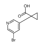 1-(5-Bromo-3-pyridinyl)cyclopropanecarboxylic acid Structure